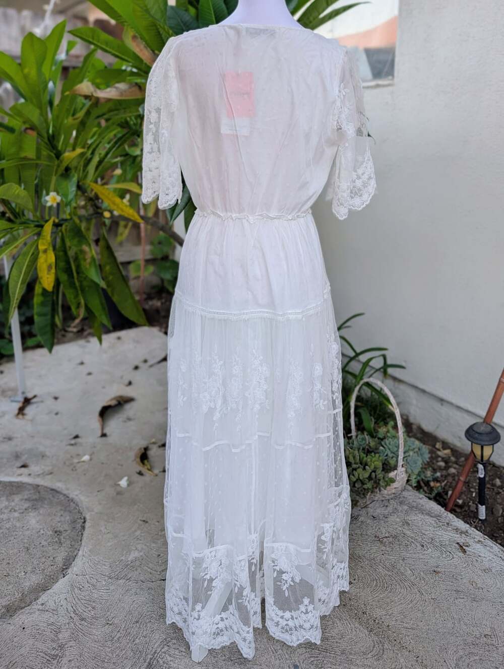 JJ's House Magalie lace maxi dress boho girlhood core coquette romantic large - Picture 7 of 12